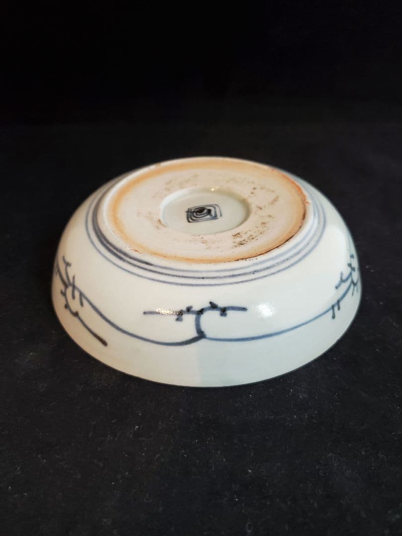 古伊万里 渦福 蛸唐草文様 なます皿（江戸中期）五枚揃い