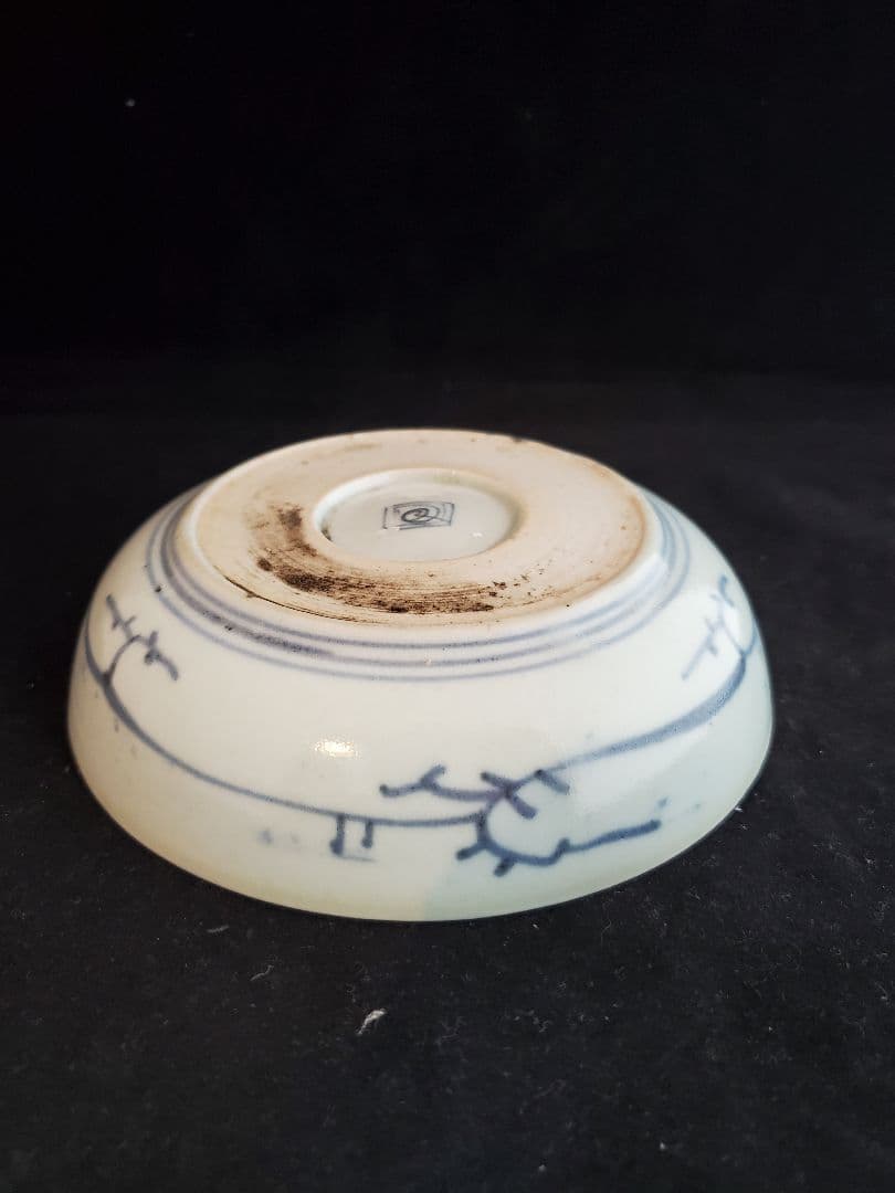 古伊万里 渦福 蛸唐草文様 なます皿（江戸中期）五枚揃い