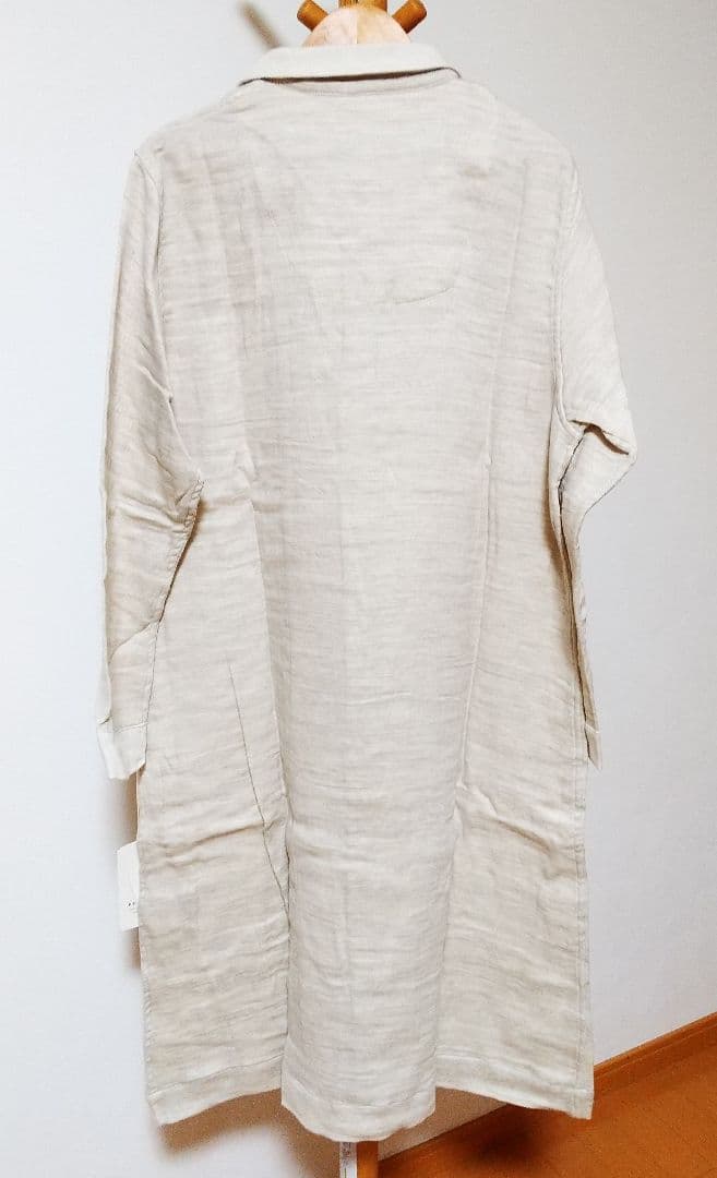 未使用☆プリスティン ヤクコットン 綾ダブルガーゼパジャマワンピース