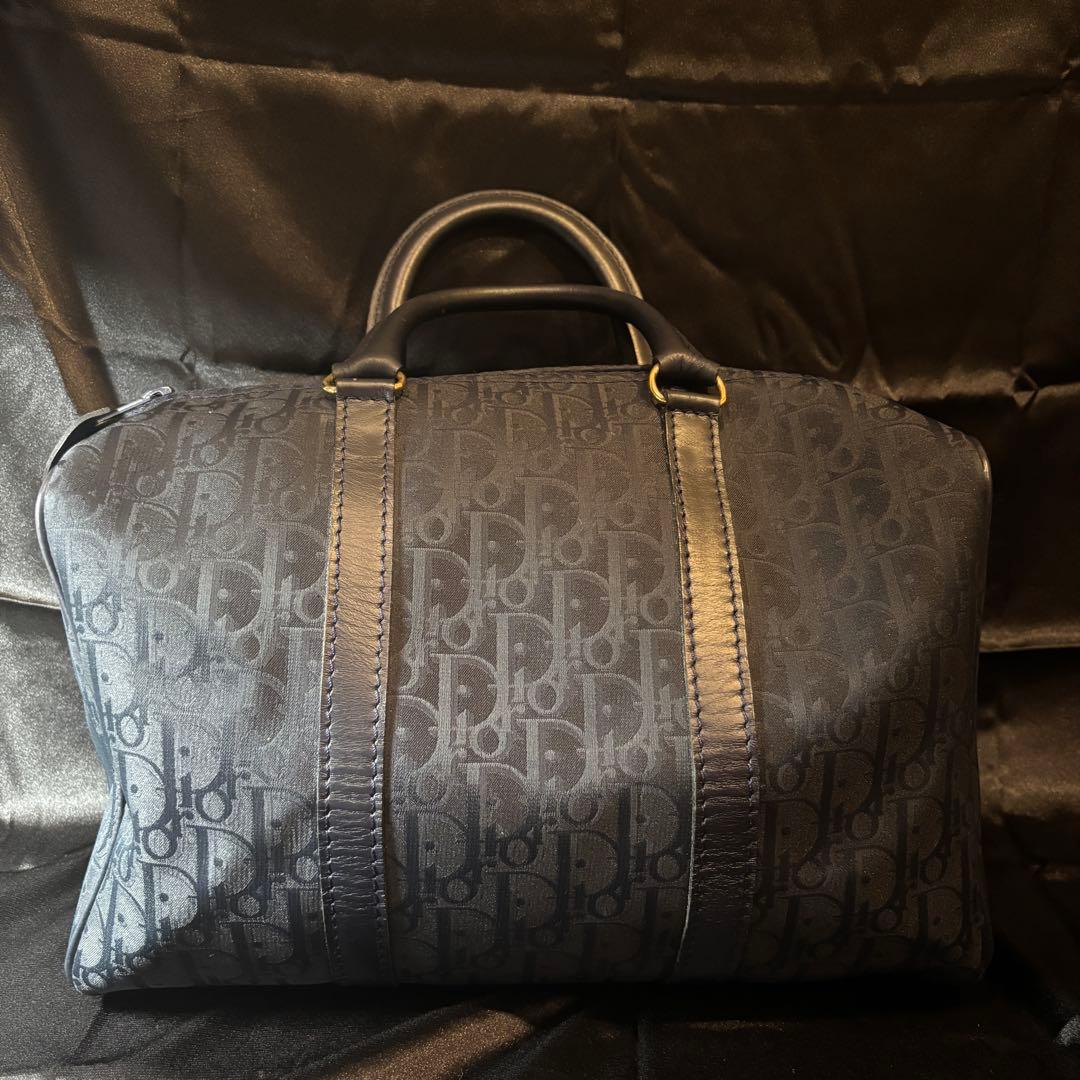 クリスチャンディオール ボストンバッグ ミニボストン トロッター 黒