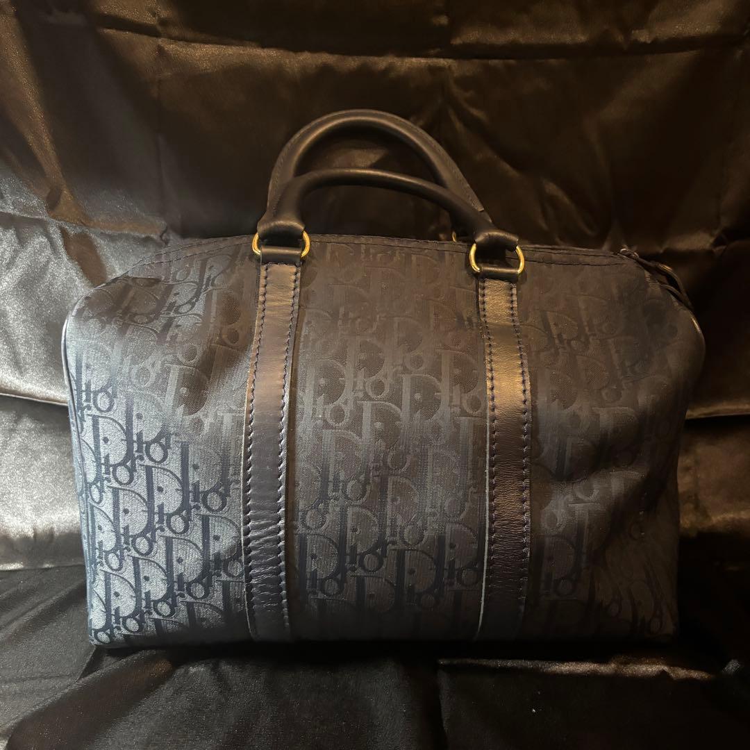 クリスチャンディオール ボストンバッグ ミニボストン トロッター 黒