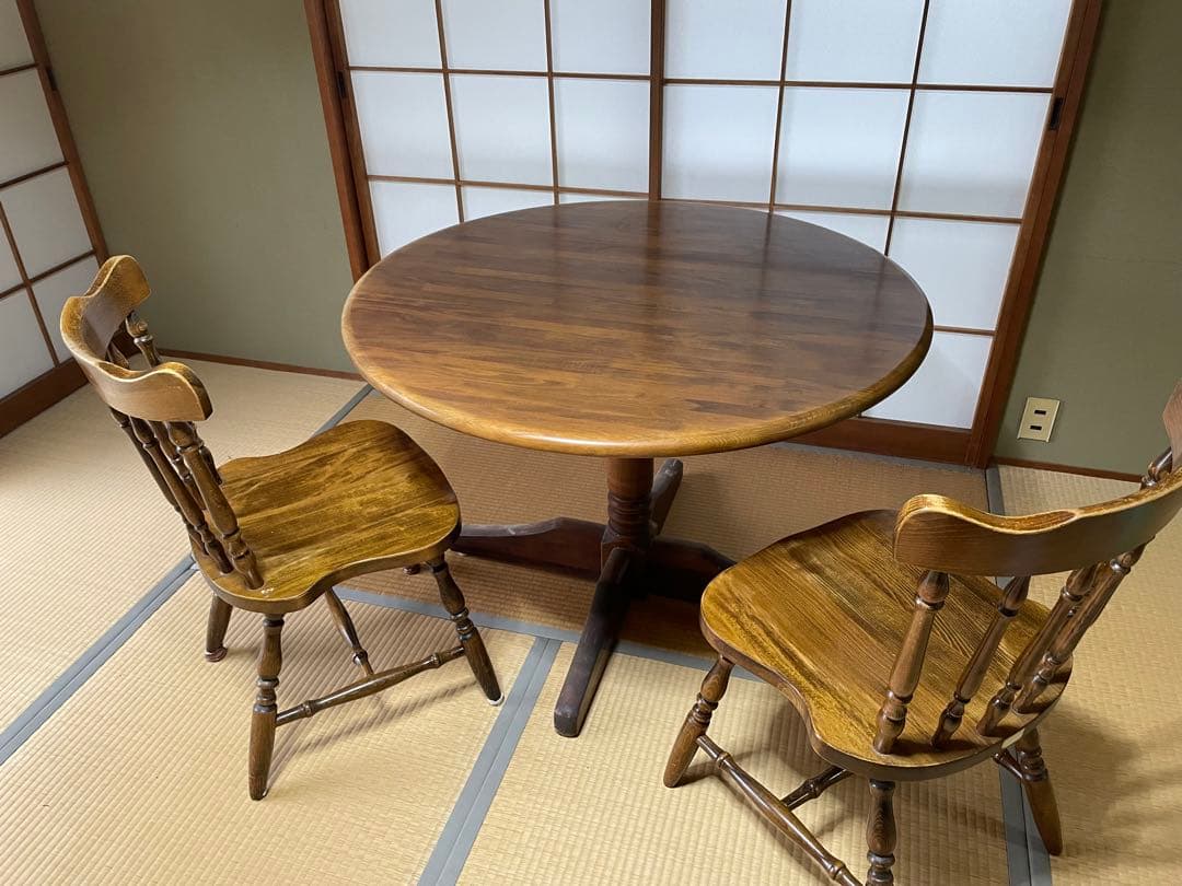 ダイニング丸テーブルのみ！　サイズ直径100 高さ69㎝