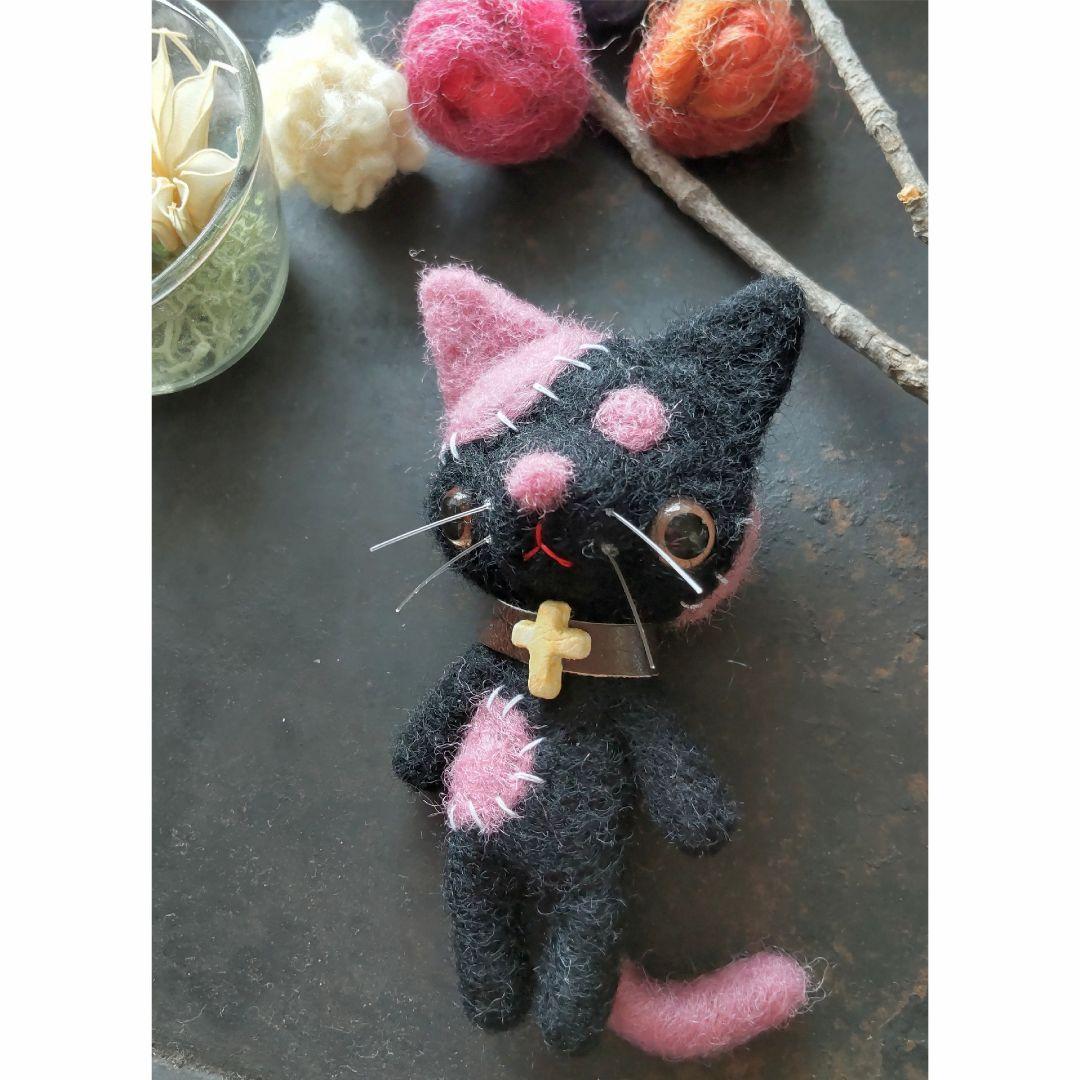 【確認用】黒猫ゾンビ✽羊毛フェルト