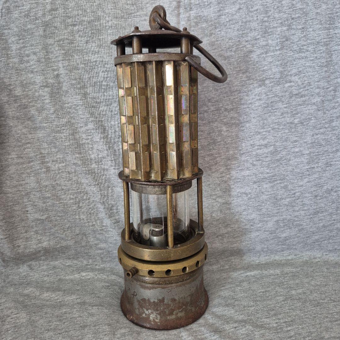 骨董 本多式標準型瓦斯検定燈 炭鉱ランプ ランタン アンティーク