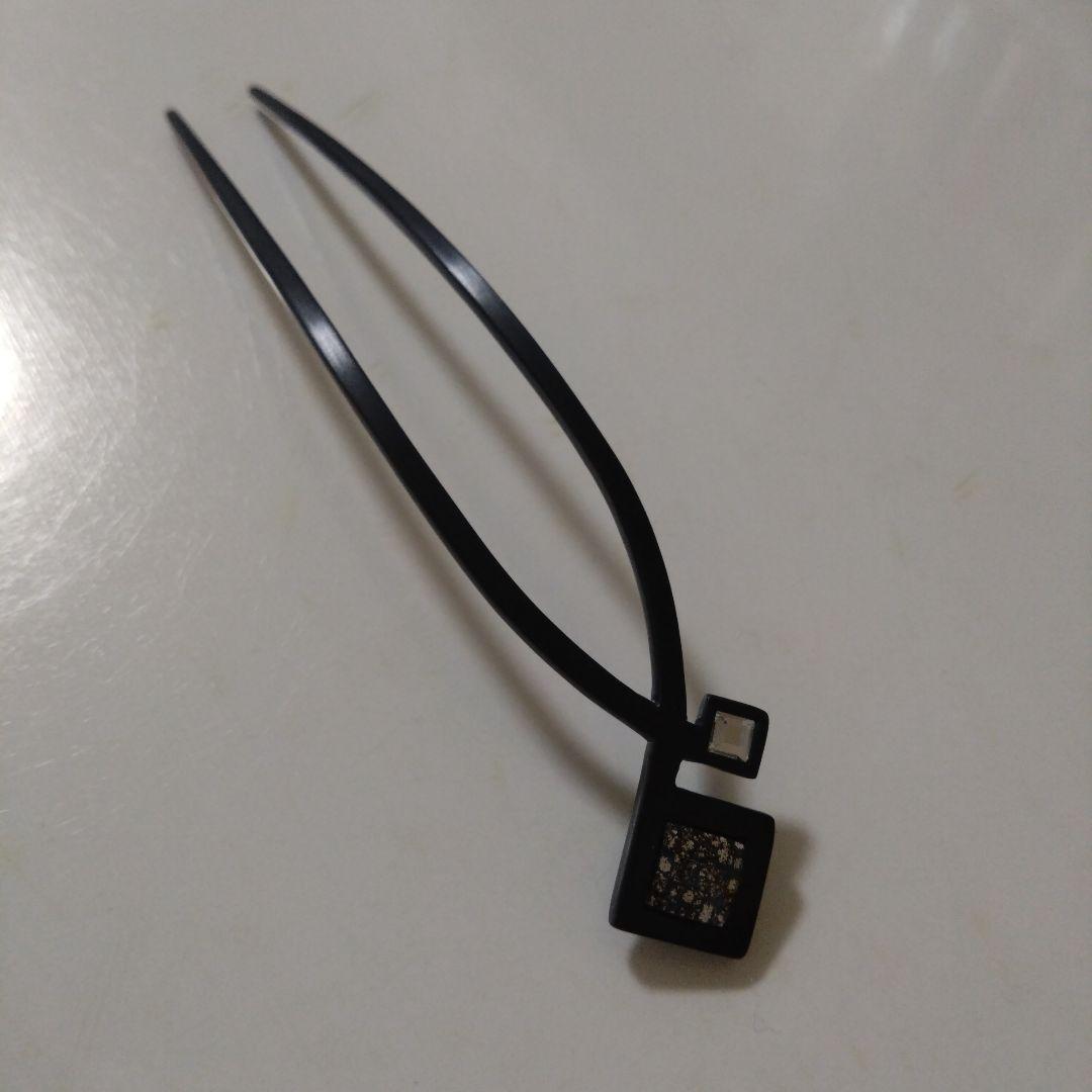 コレットマルーフ　メタル　ピカソ　ヘアピン　サテンブラック