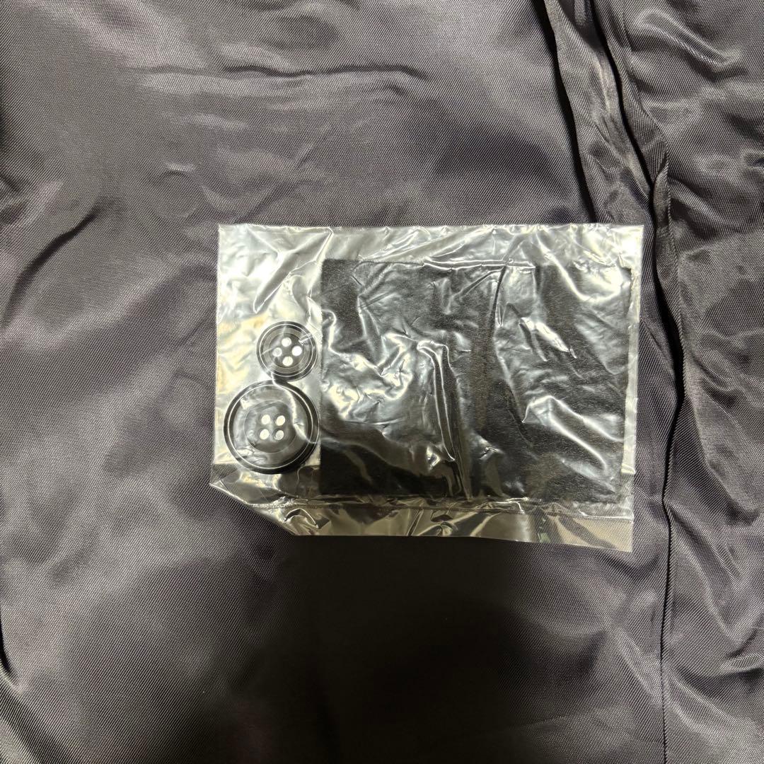 【新品未使用タグ付き×カシミヤ30%】マキシ丈比翼チェスターコート 日本製 黒S