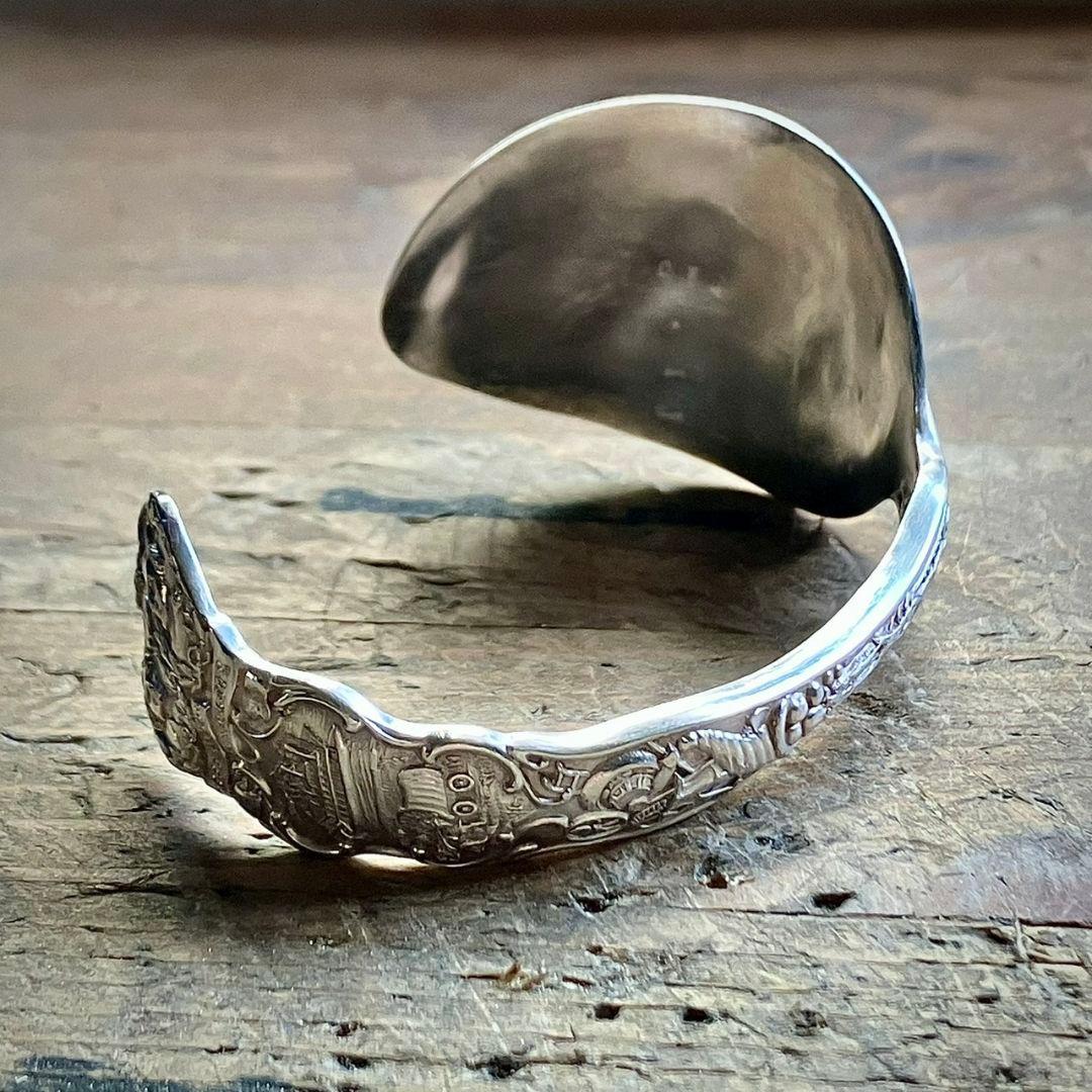 1904年　セントルイスワールドフェア　純銀製スプーンバングル