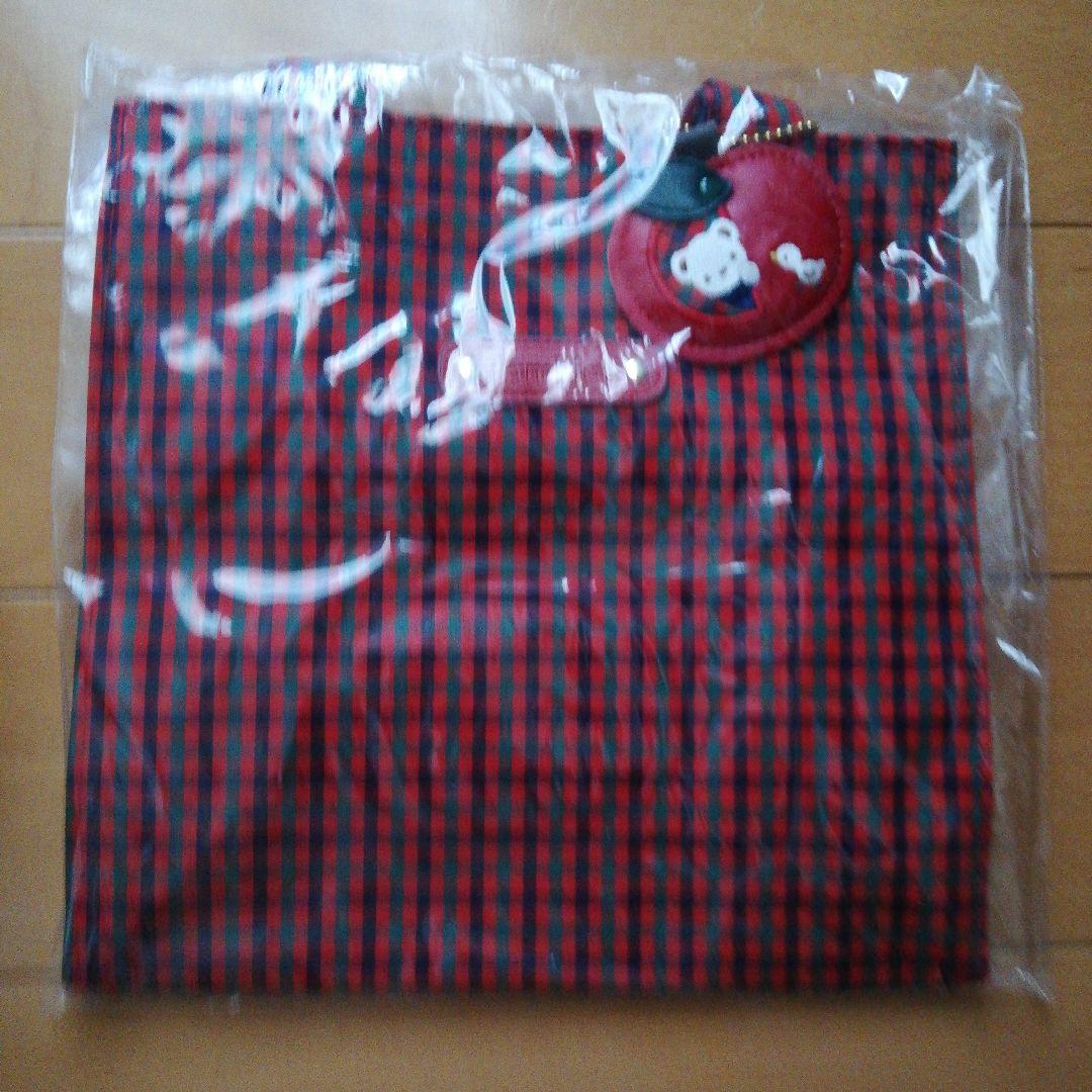 familier 赤と緑のチェック ハンドバッグ