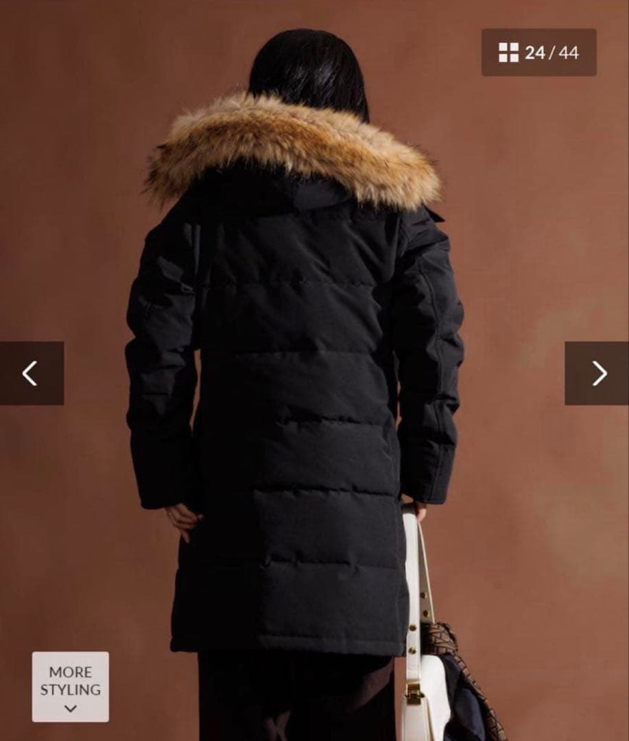 DANTON ブラック 38 ロング ダウンジャケット