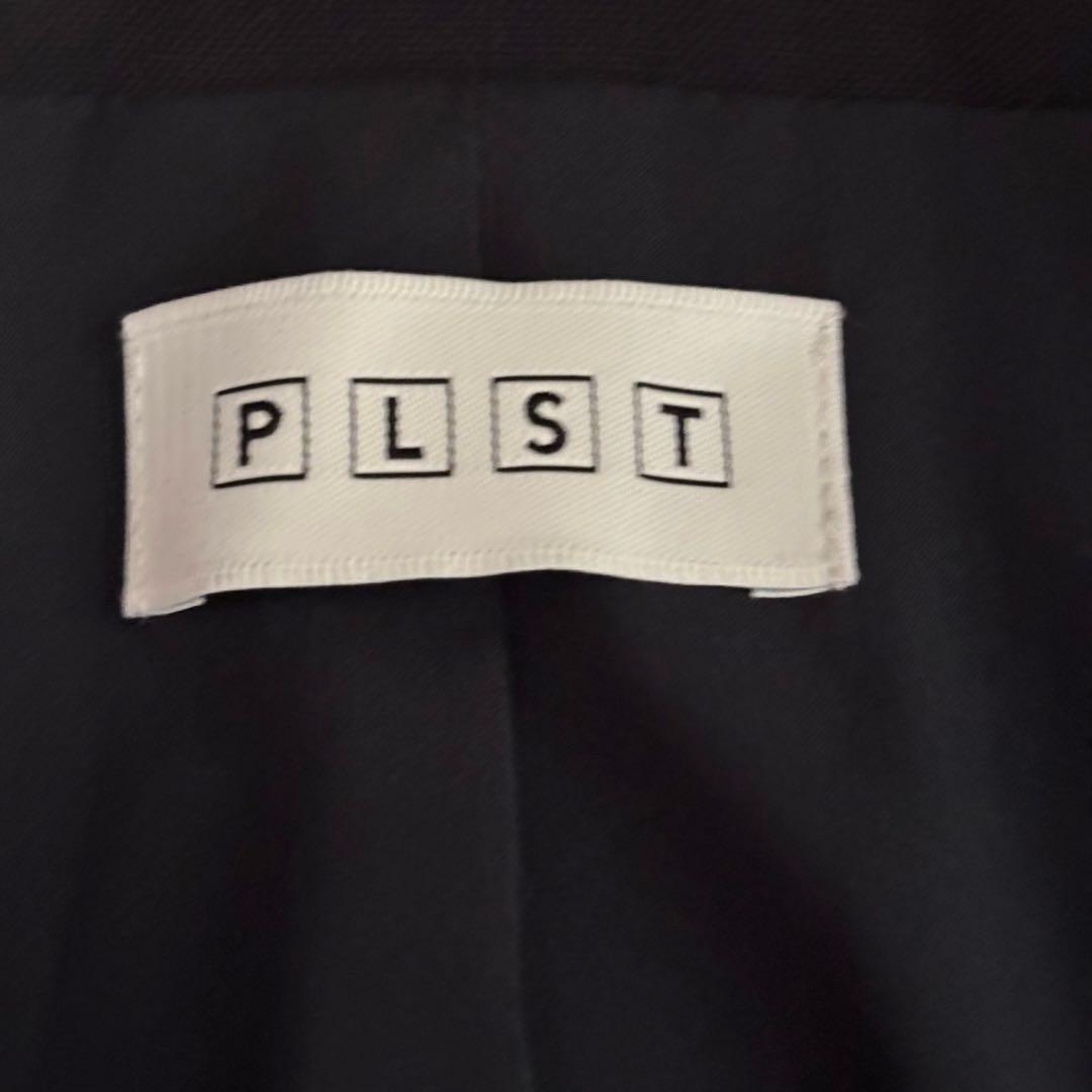 【mai】PLST セットアップ　ネイビー　パンツスーツ　ダブル　銀ボタン