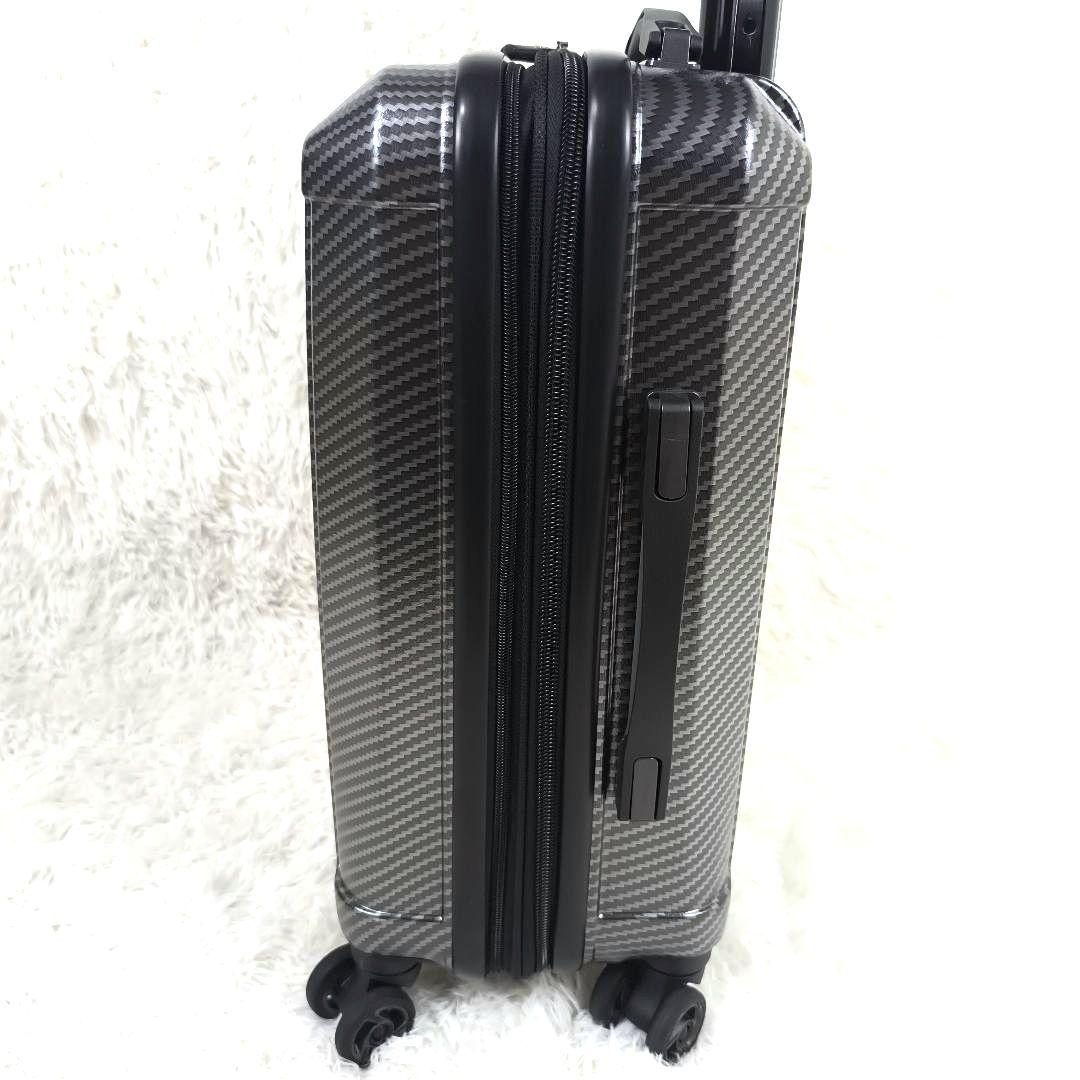 ✨極美品✨ サムソナイト キャリーケース カーボン調 機内持込 4輪 銀