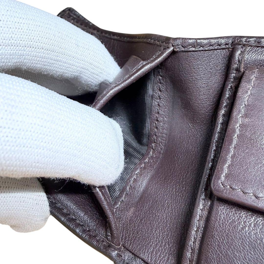 GUCCI グッチ 二つ折り財布 シマ インターロッキング GG ロゴプレート