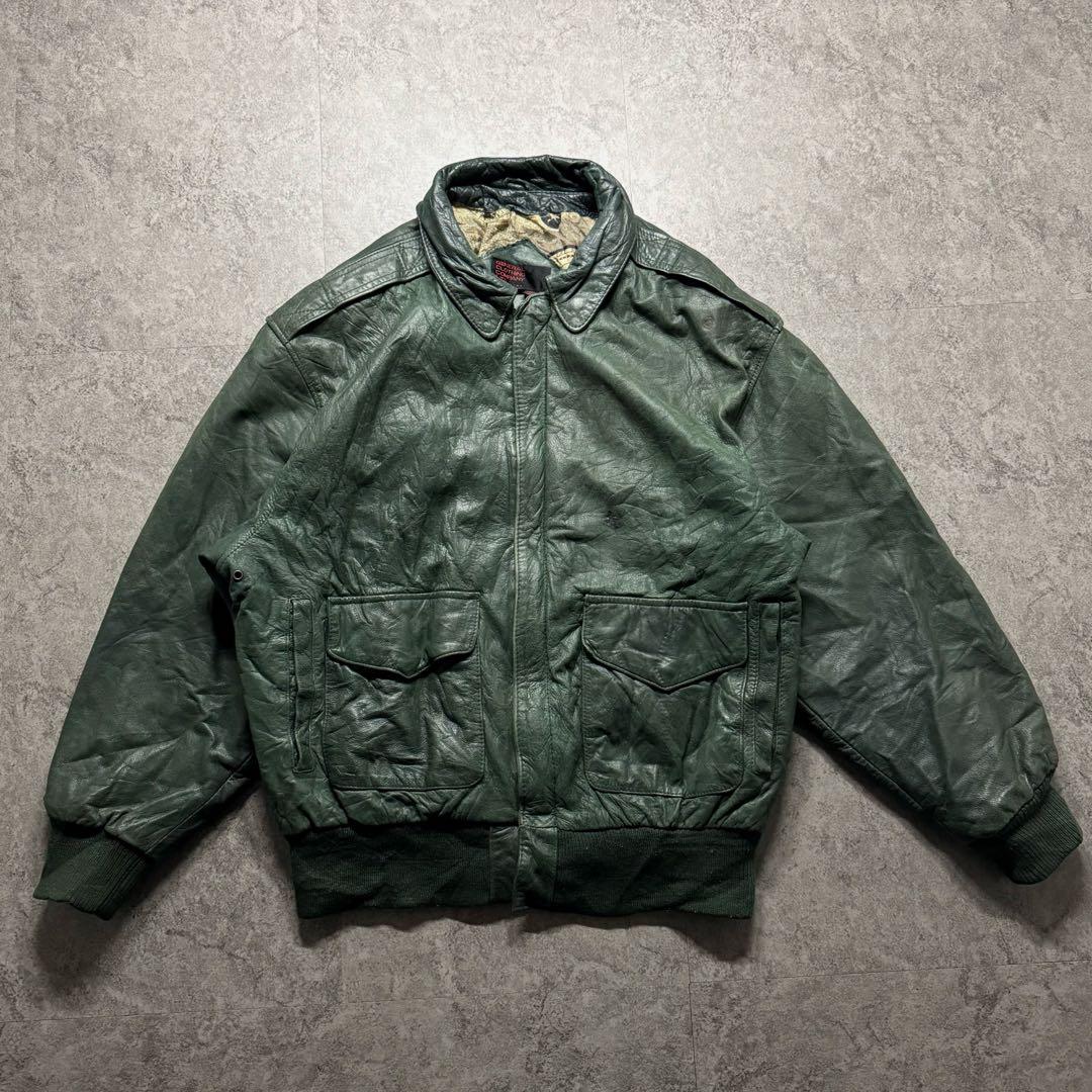 【00s archive】A-2 leather flight jkt 短丈　M