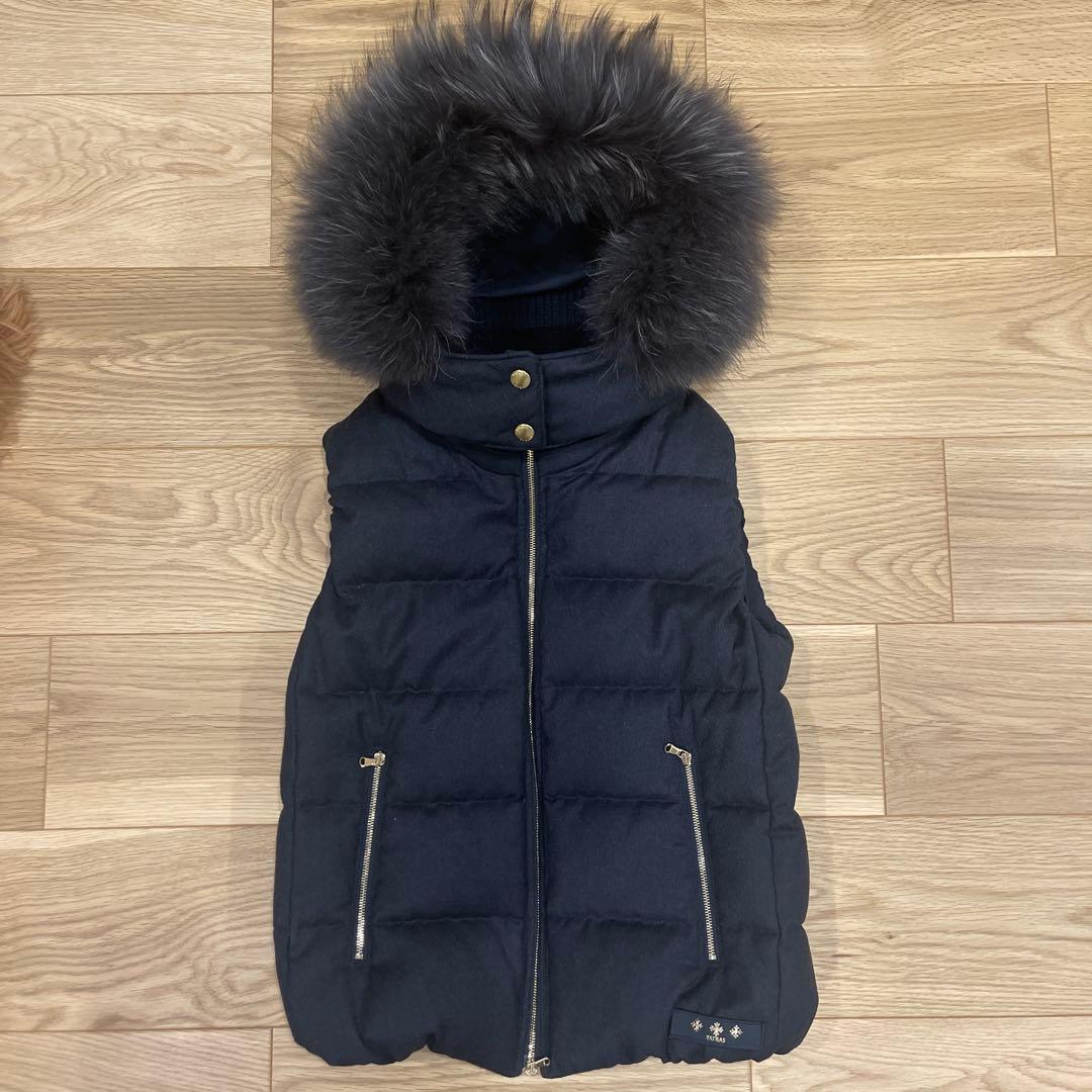 極美品☆ タトラス　TATRAS ネイビー ウール　01 ダウン　ベスト