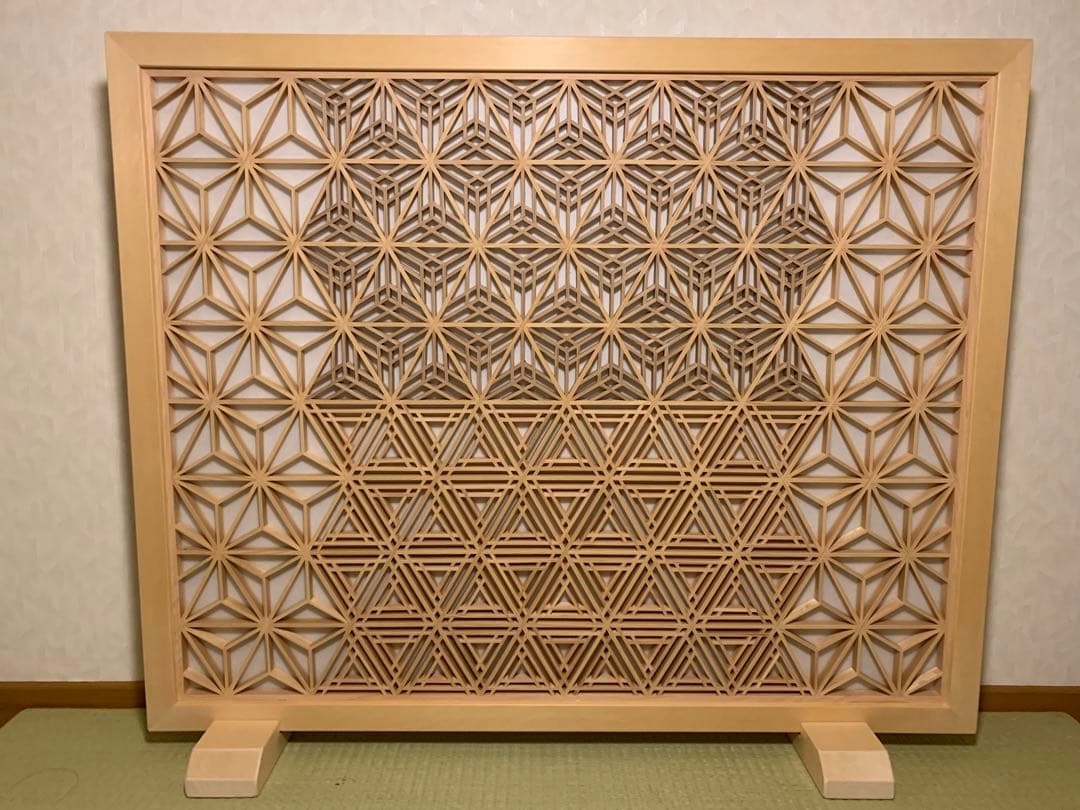 組子　組子細工　衝立　ついたて　パーテーション