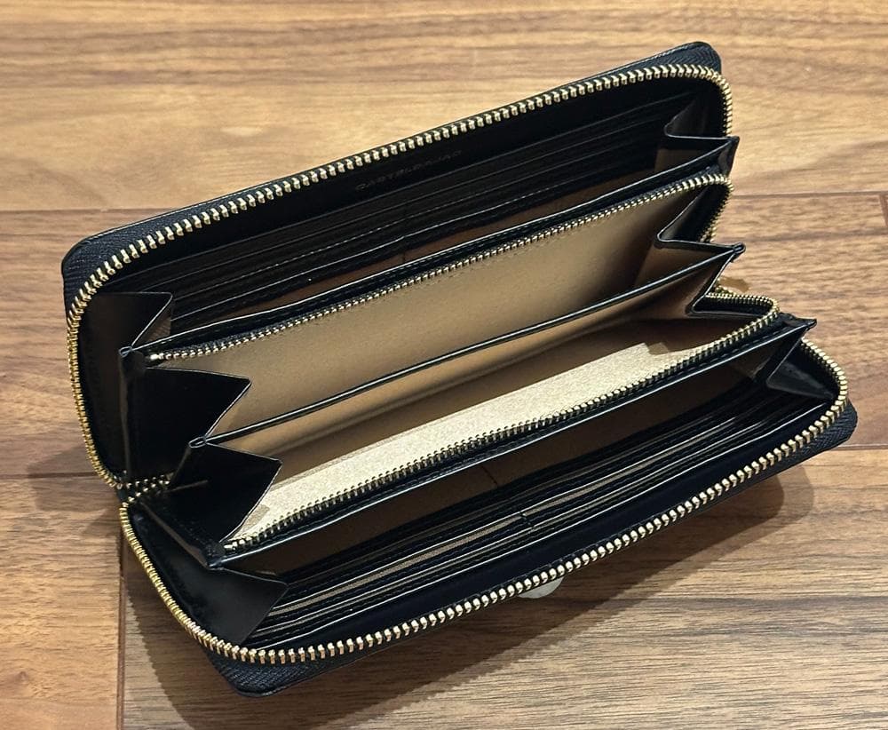 カステルバジャック ラウンド長財布　新品未使用　ブラック　￥16,500-