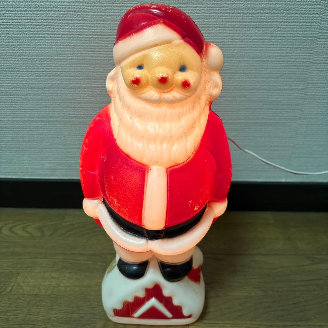 アンティーク　サンタクロースランプ