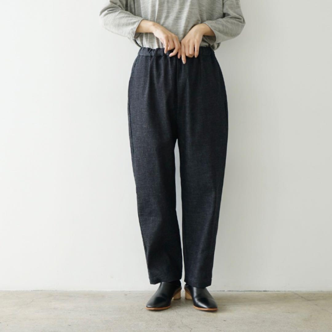 Mochi モチ denim tapered easy pants 岡山デニム