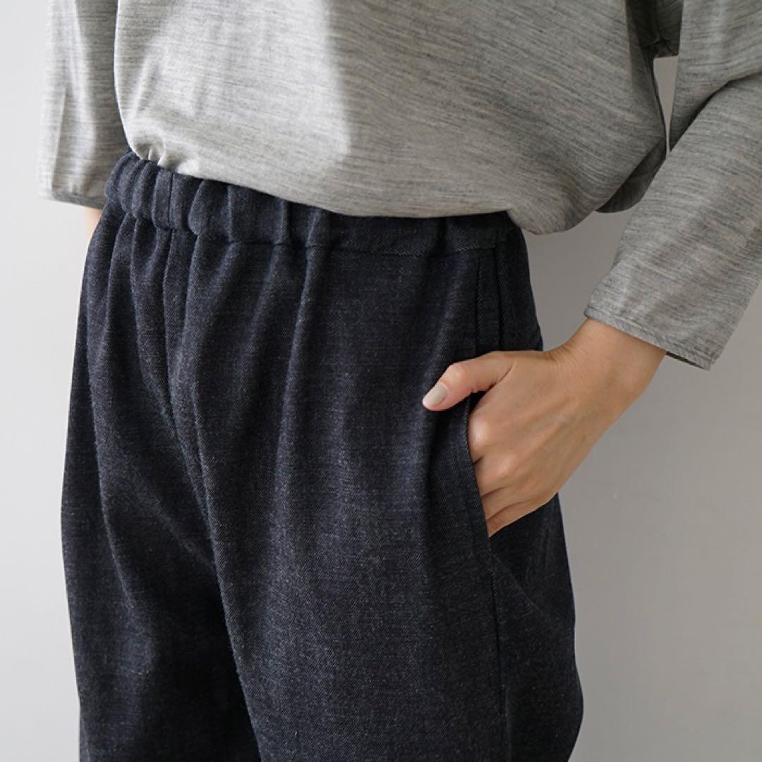 Mochi モチ denim tapered easy pants 岡山デニム