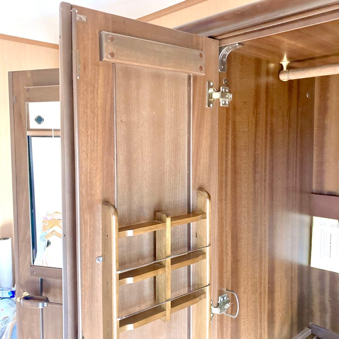 クスノキ 洋服タンス 3枚扉 家具 箪笥 天然木 楠③