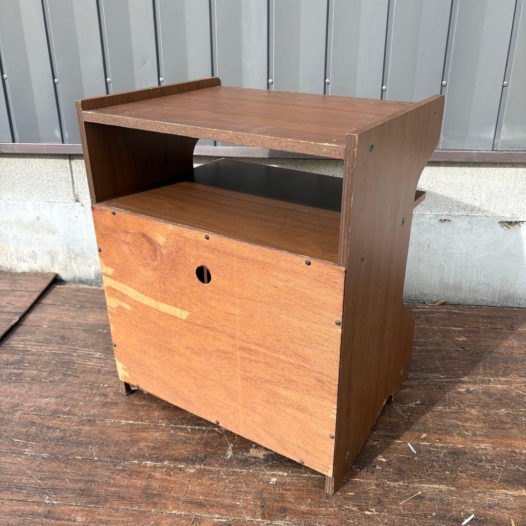 A3 昭和レトロ OTTO レコードラック 木製 LP収納 マガジンラック