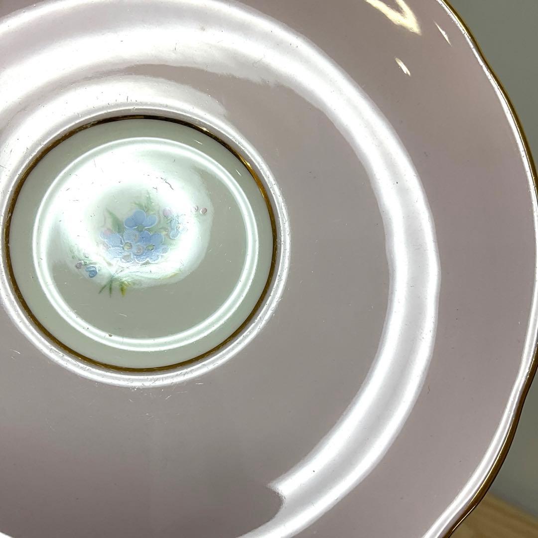 ハマースレイ　勿忘草　カップ＆ソーサー　トリオ　ピンク