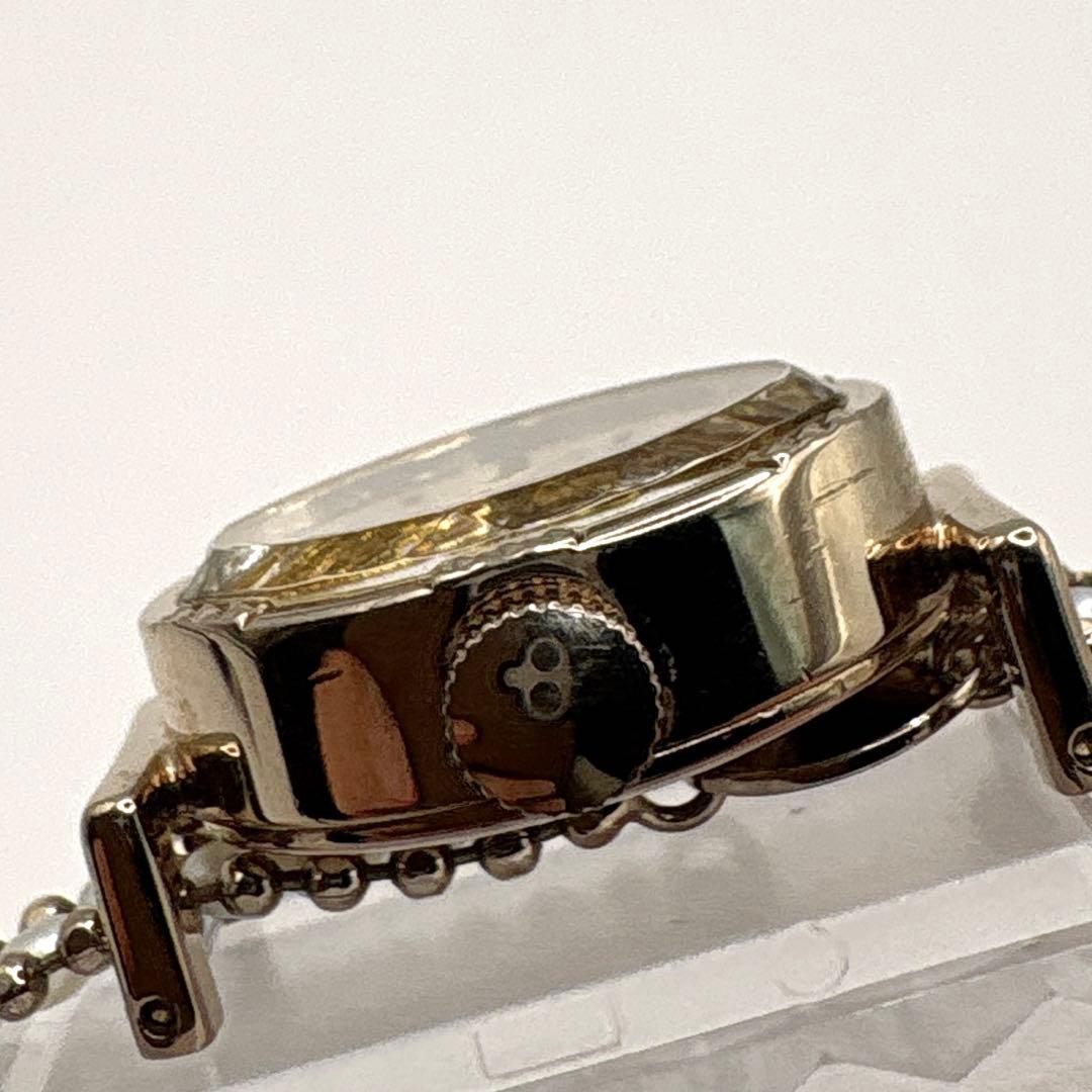 【稼働品】NOJESS ノジェス 腕時計 シェル文字盤 ゴールド パールブレス