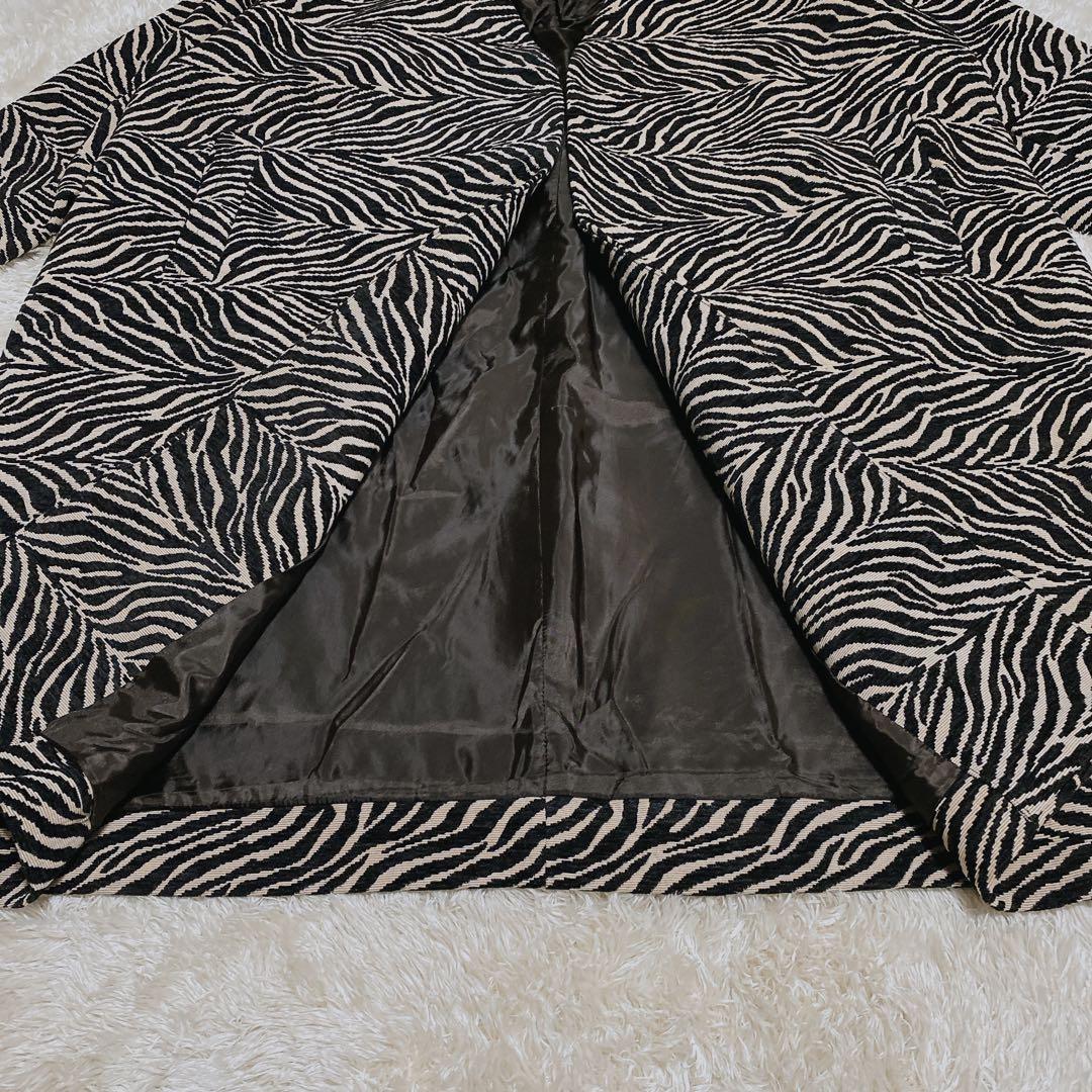 極美品　希少　完売品　ガリャルダガランテ　ゼブラ柄　ジャガードコクーンコート　Ｆ