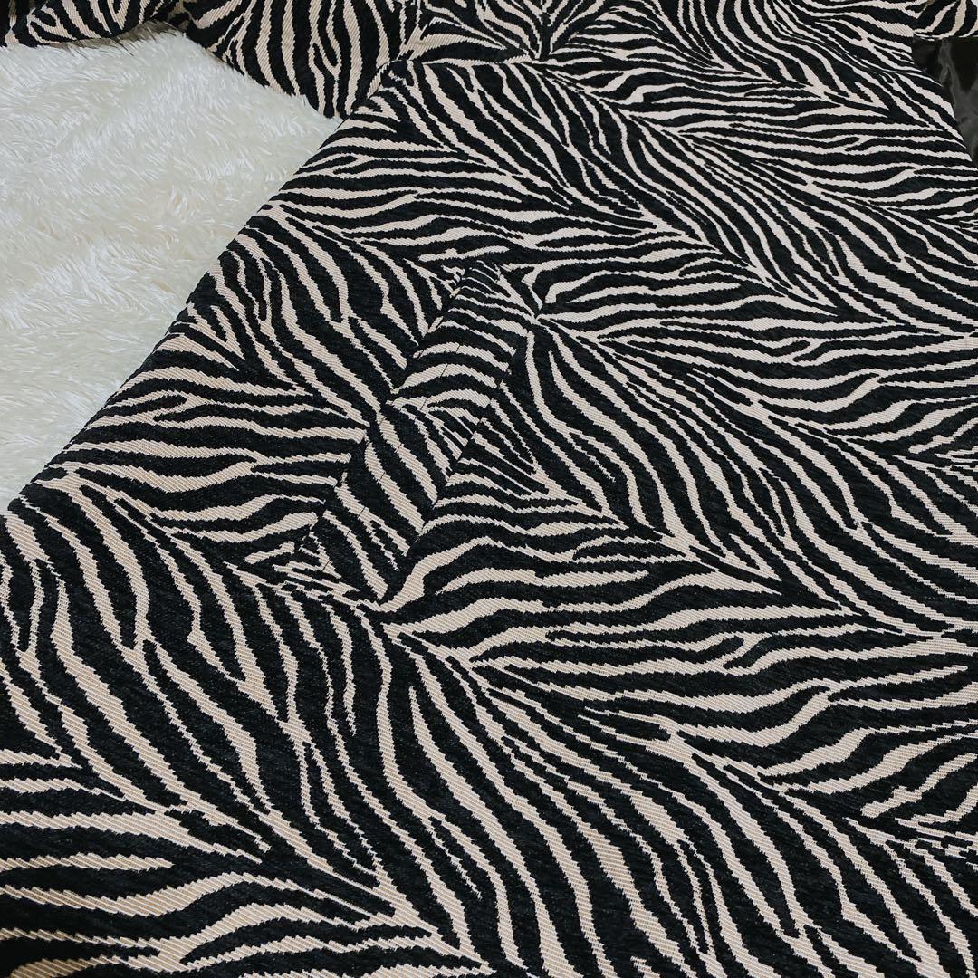 極美品　希少　完売品　ガリャルダガランテ　ゼブラ柄　ジャガードコクーンコート　Ｆ