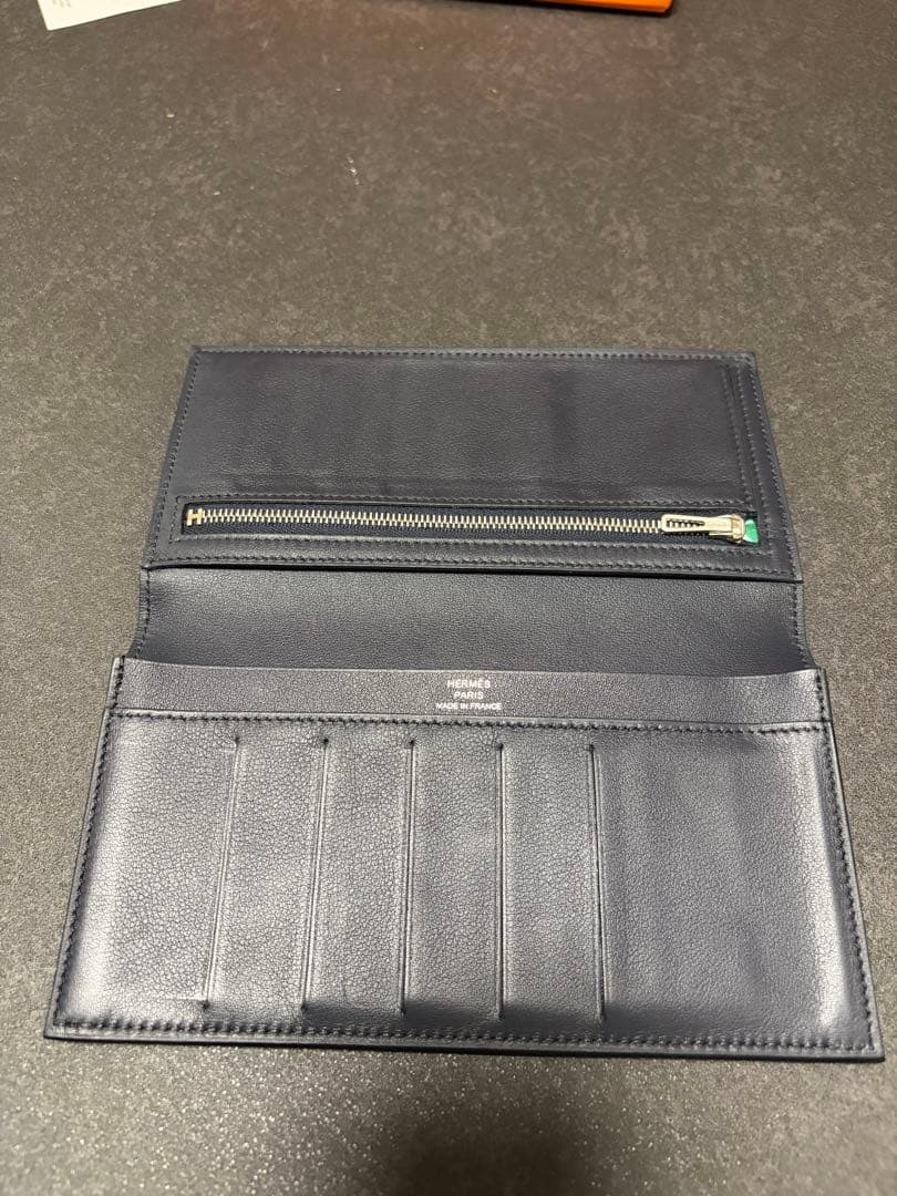 ぽん酢さん専用　エルメス シチズンツイルロング シルクイン 長財布