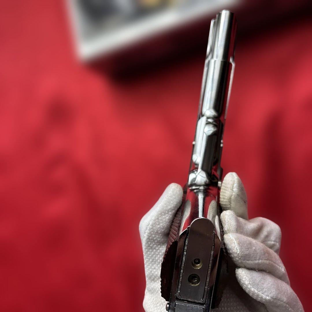 東京マルイ　豪華カスタム　コルトガバメント　S70 ニッケルフィニッシュ　木製