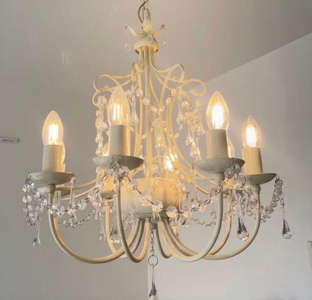 ローラアシュレイ シャンデリア 8灯式 200W