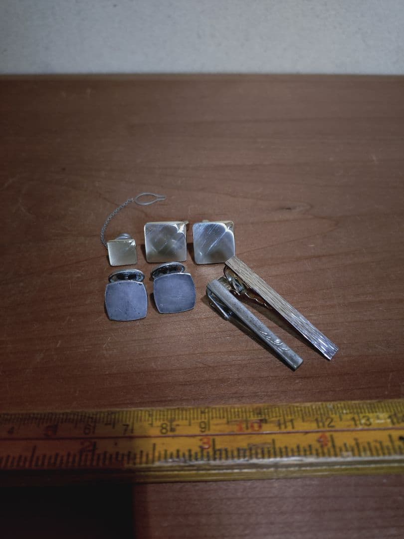 銀製 タイピン カフス