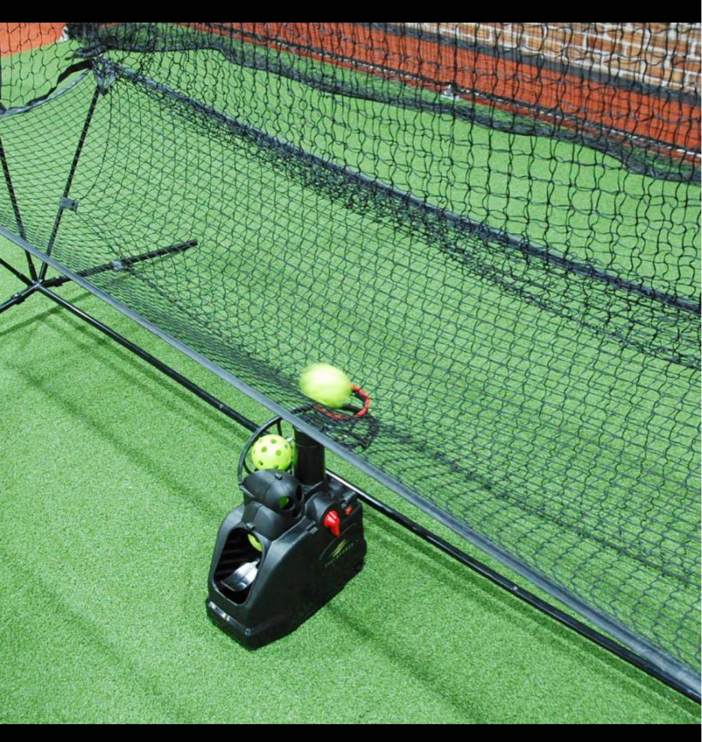 【未使用】フィールドフォース オートリターンネット 3m×2.4mトスマシン付き