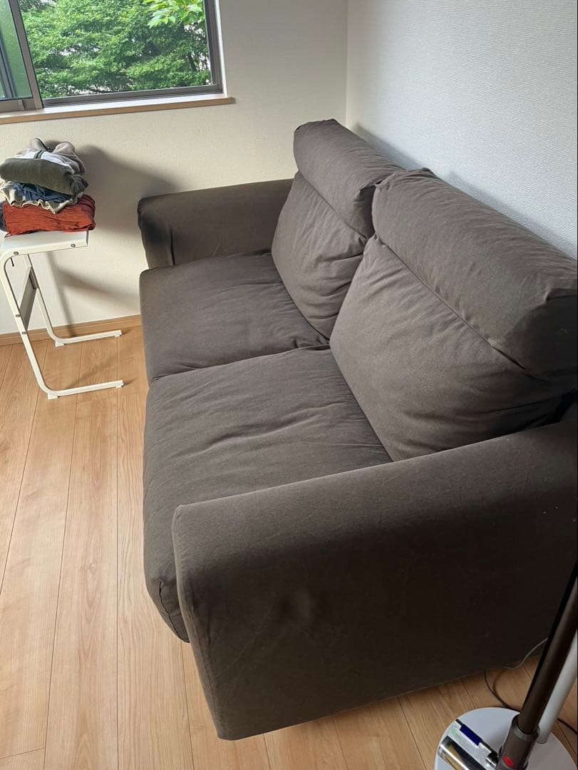 無印良品ソファ2.5シーターフェザーポケットコイルハイバックタイプ