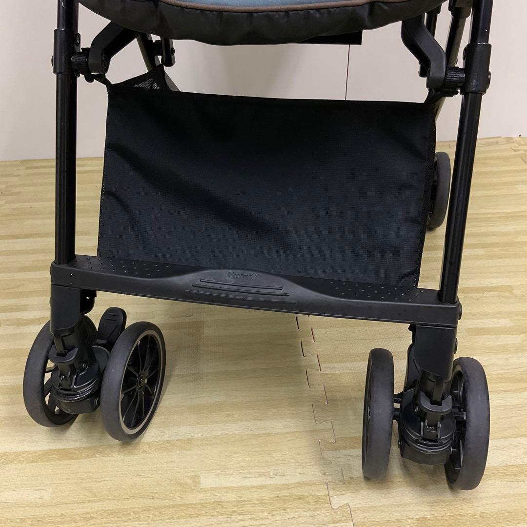 コンビ スゴカルα 4キャス エッグショック コンパクト ヘリンボンネイビー