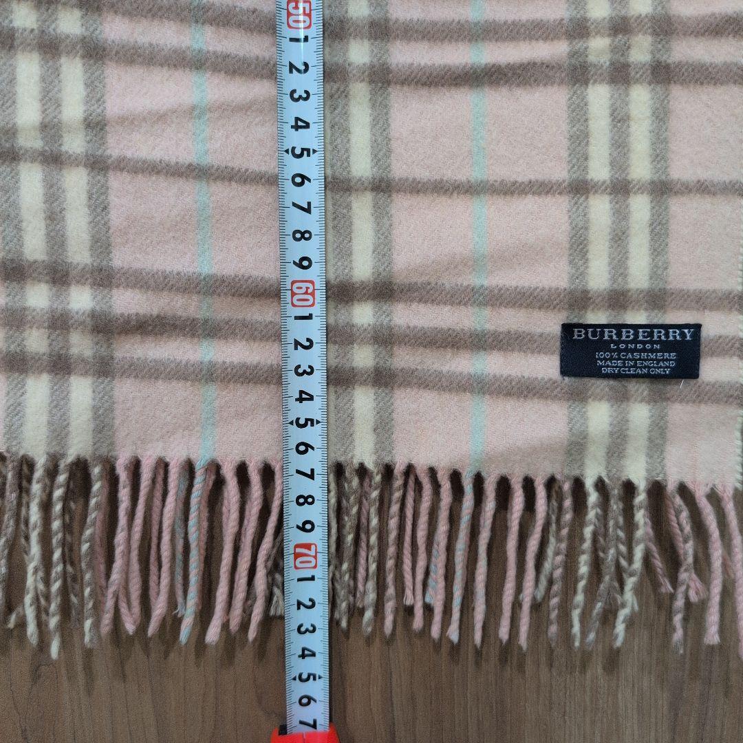 BURBERRY カシミヤ マフラー ノバチェック ピンク