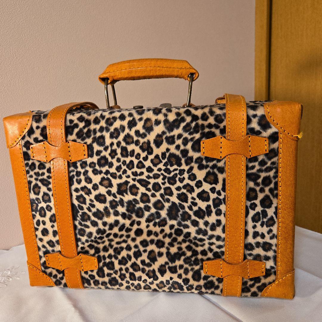 ヒョウ柄ミニアタッシュケース