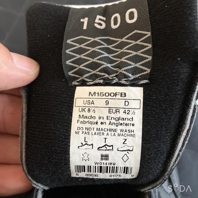 【オサム】ニューバランス M1500FB（黒） 27cm（プー151）