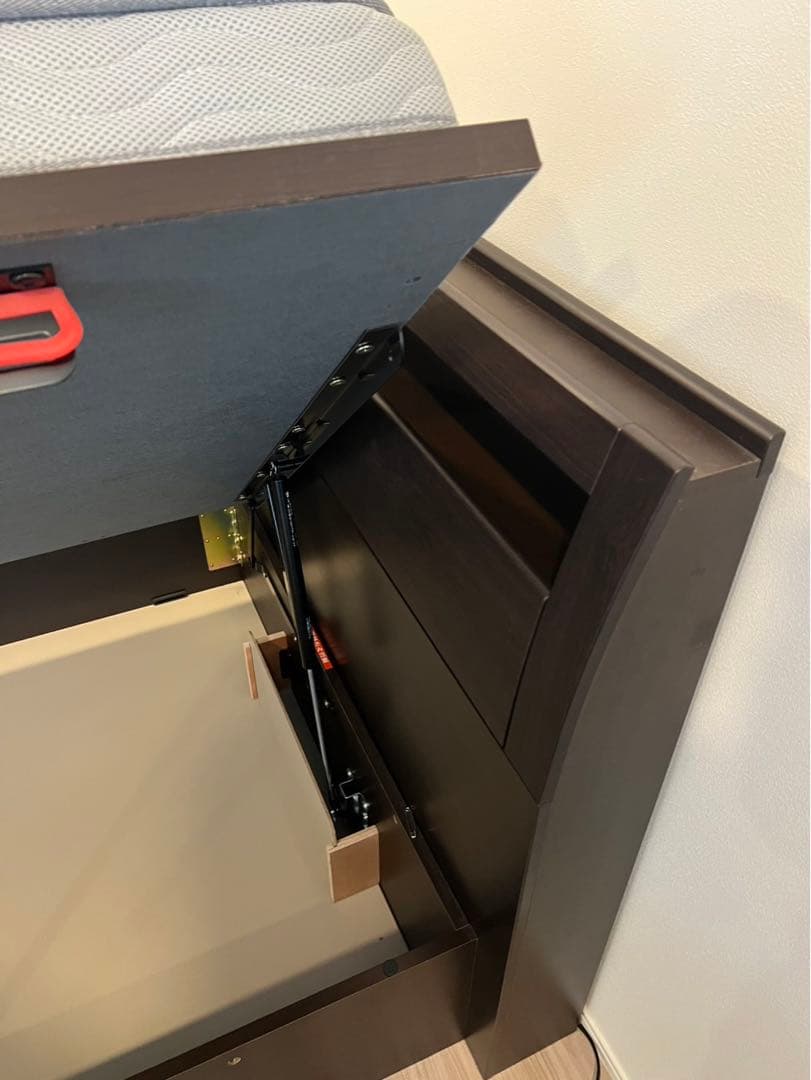 【TomU】ニトリ　セミダブルベッド マットレス付き