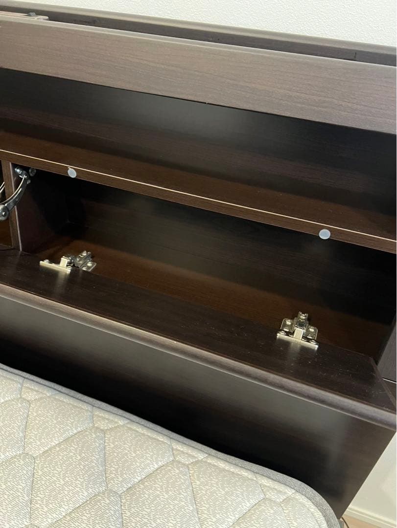 【TomU】ニトリ　セミダブルベッド マットレス付き