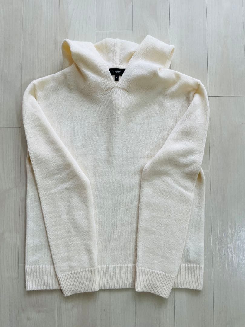 【極美品】2023 Theory ニットフーディー　カシミアウール