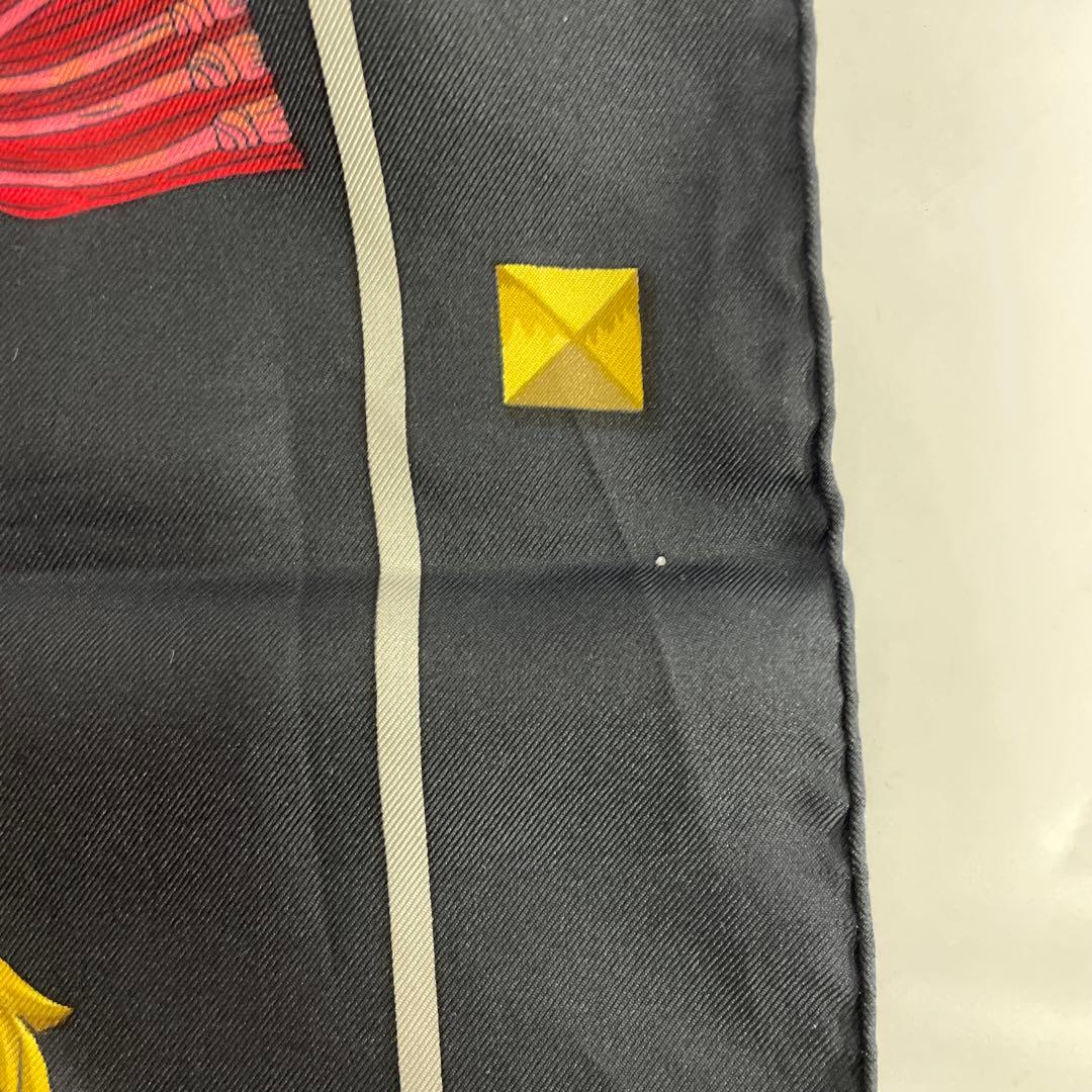 HERMES スカーフ 黒