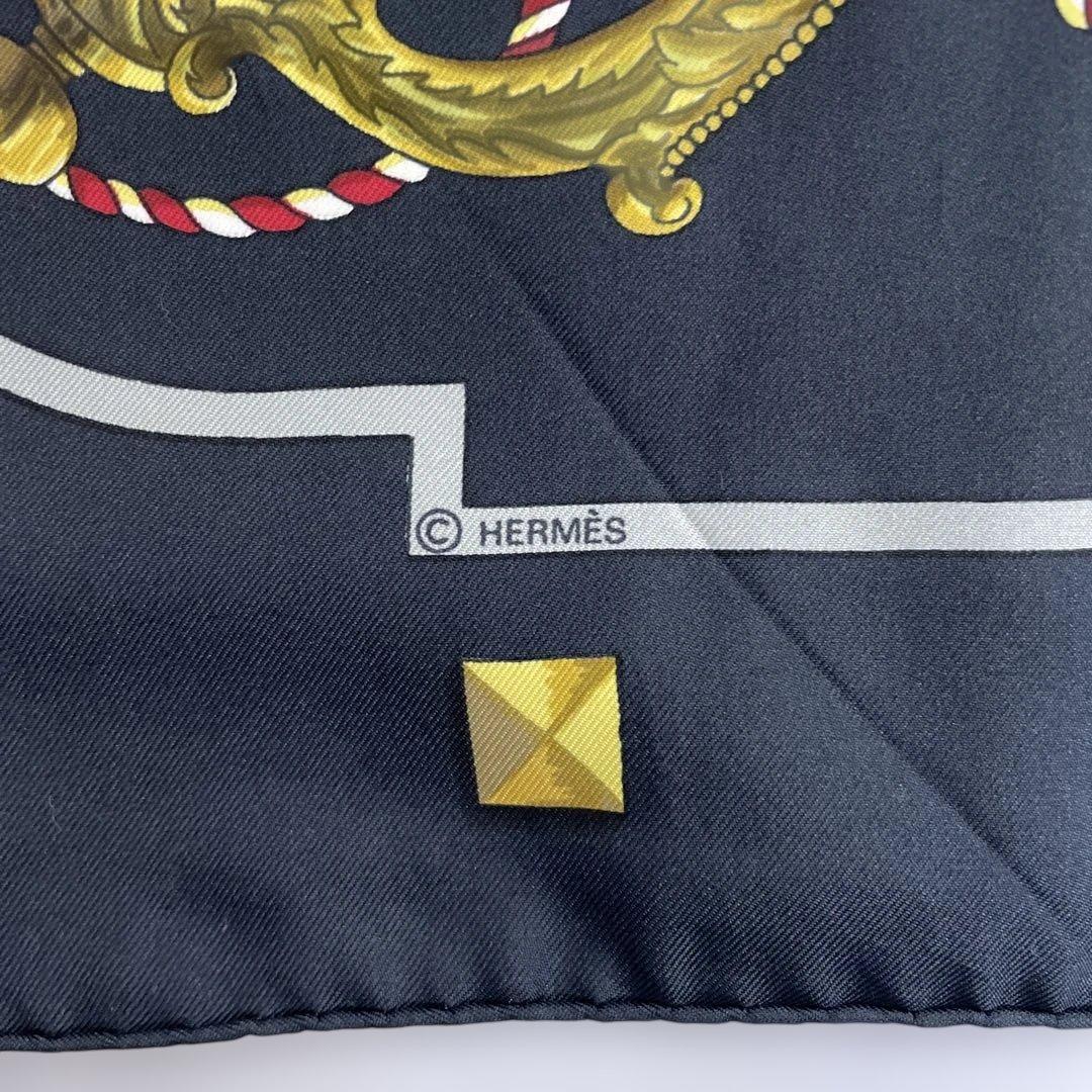 HERMES スカーフ 黒
