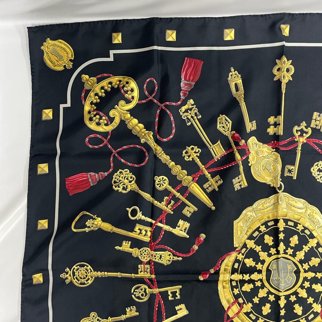 HERMES スカーフ 黒