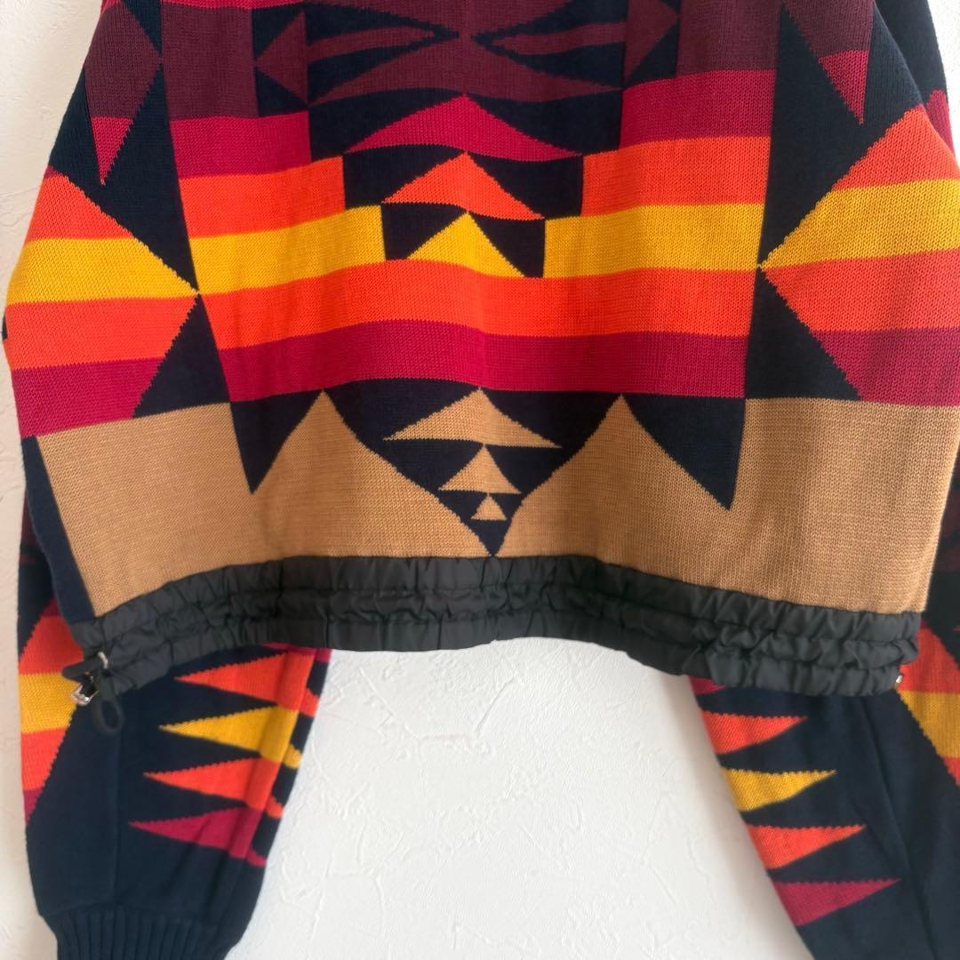 sacai×PENDLETON コラボニット ドローコード チマヨ size2