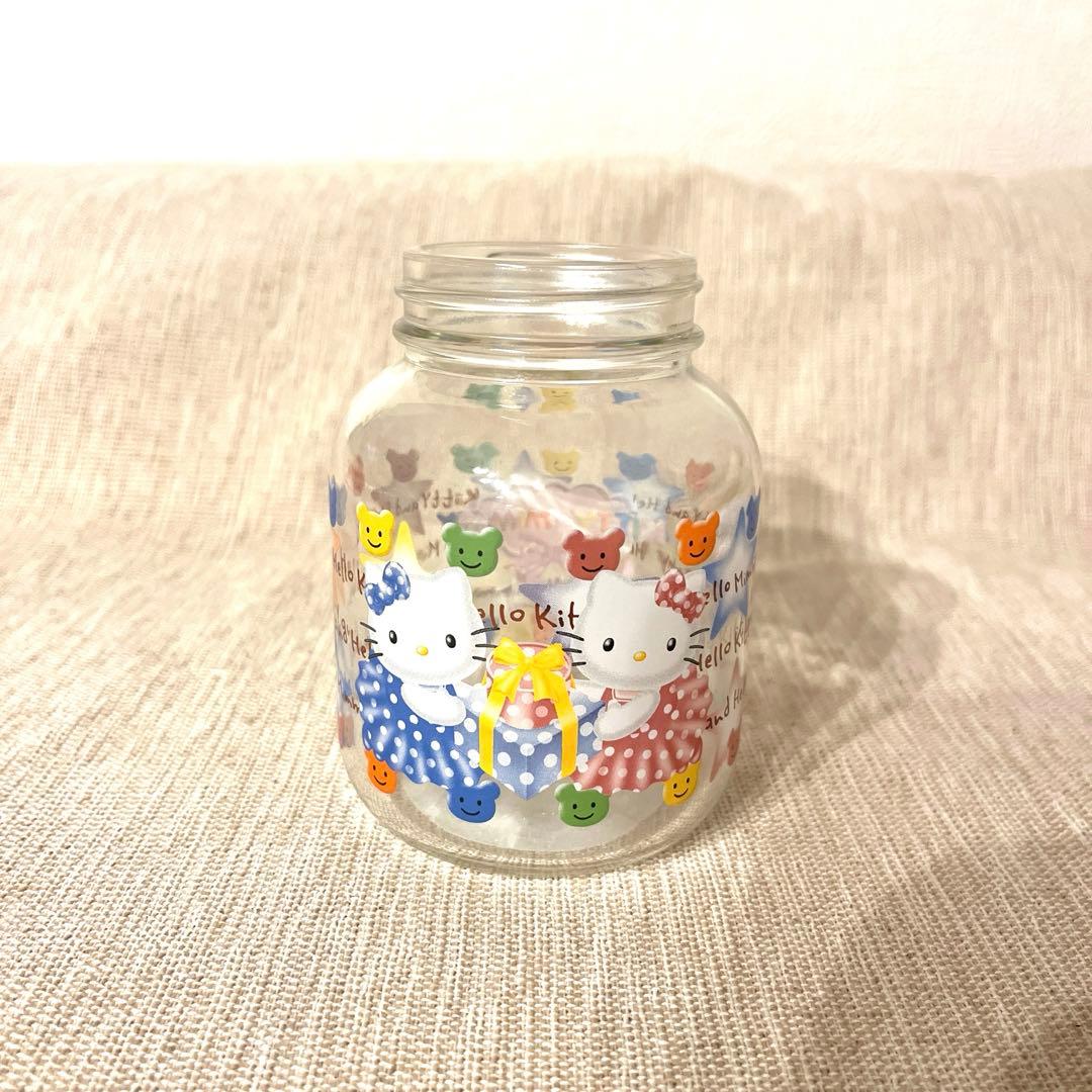 入手困難キティ アニバーサリー キャニスター ミミィ レアガラス 瓶