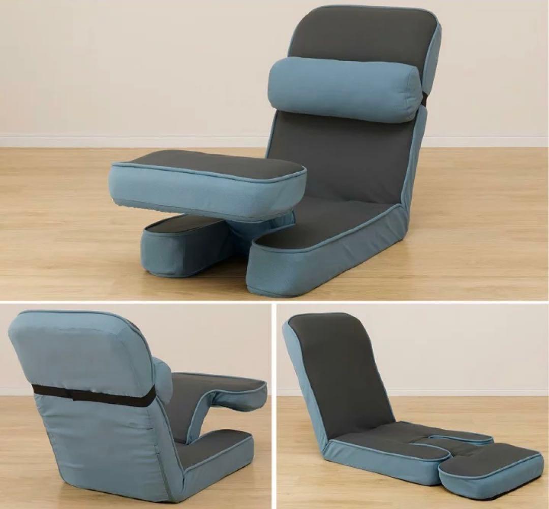 ニトリゲーミング座椅子 黒×青