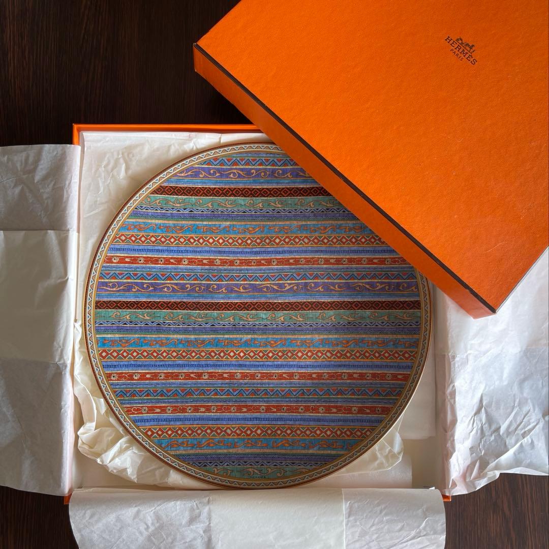 エルメス プレート シュヴァルドリアン 32cm/19cm 2枚セット 未使用