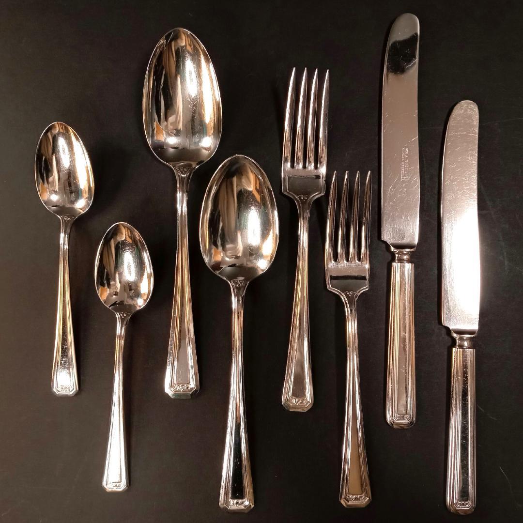 アールデコ1930年代WM ROGERSカトラリー アメリカ 8本シルバーPL